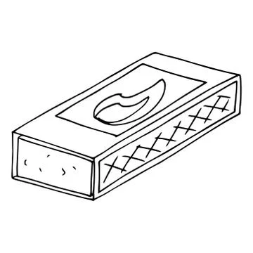 Matchbox icon. Vector illustration of a match. Stock Illustration