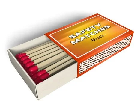 Matchbox Illustrazione stock