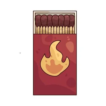 Matchbox illustration Stock Illustration