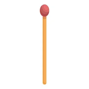 Matchbox stick icon cartoon vector. Cigar smoke Stock Illustration