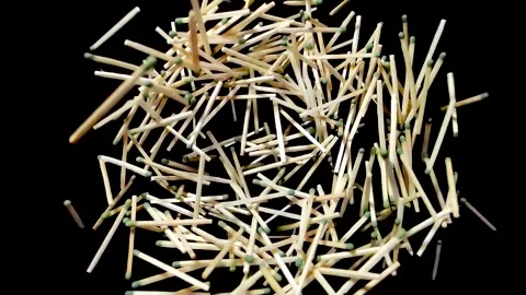 Matches on a black background Stock Footage 279456355