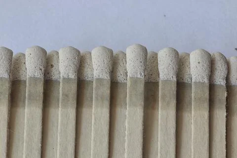 Matches in a box close-up Stock Photos