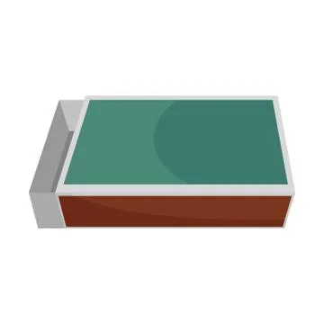 Matches box icon, flat style Illustrazione stock