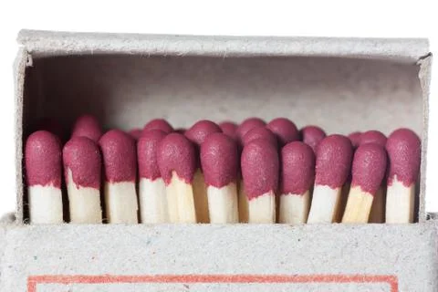 Matches in a box Stock Photos