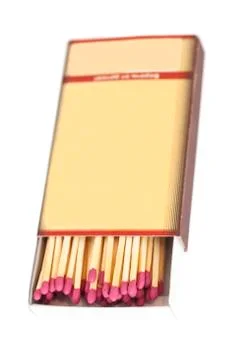 Matches in box Stock Photos