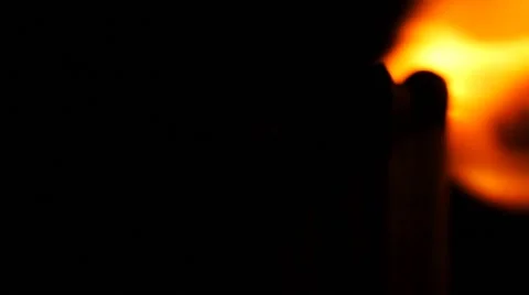 Matches burning 库存影片 47230344