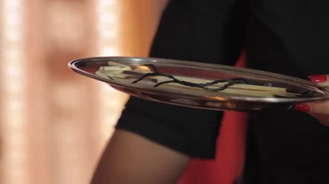 Matches burning on a plate. Stock Footage 62427607