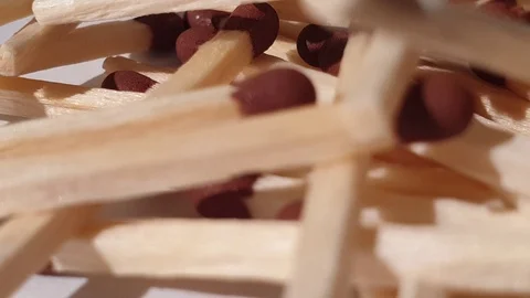 Matches close up Stock Footage 101403588
