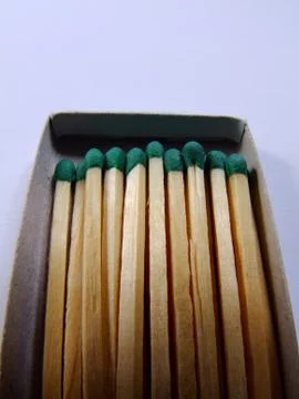 Matches close up Stock Photos