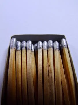 Matches close up Stock Photos