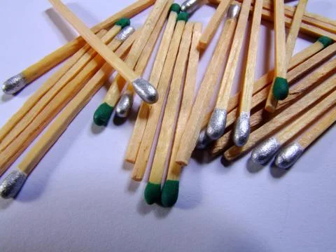 Matches close up Stock Photos