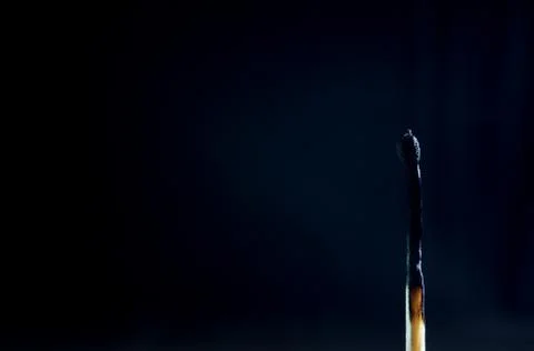 Matches on a dark background Stock Photos