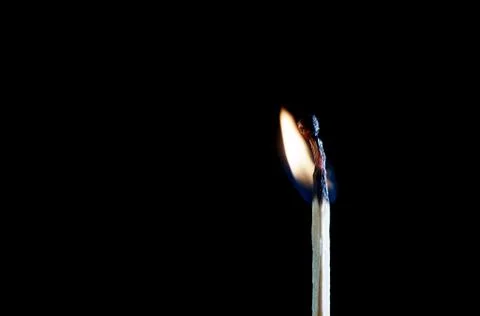 Matches on a dark background Stock Photos