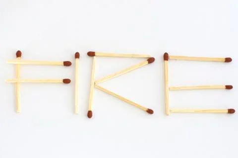 Matches fire Stock Photos