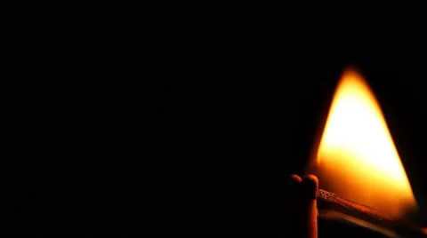 Matches flame 库存影片 47230467