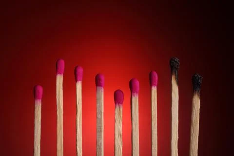 Matches form a graph 스톡 사진
