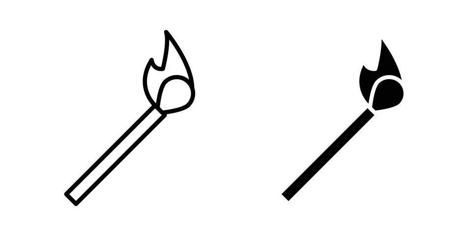 Matches icon vector design illustrations Stock Illustration