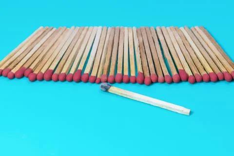 Matches isolated background. Studio shot. Stock Photos