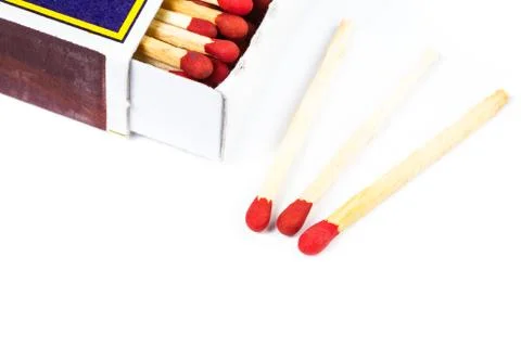 Matches isolated Stock Photos
