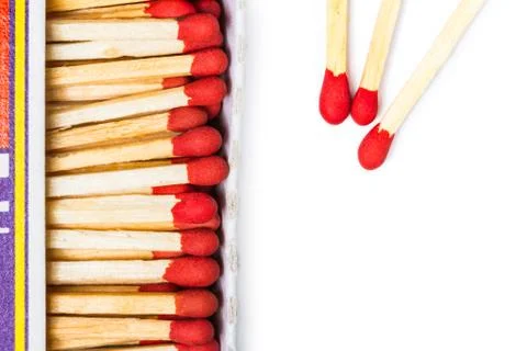 Matches isolated Stock Photos