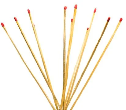 Matches isolated on a white background Stock Photos