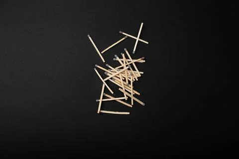 Matches lie on the background Stock Photos