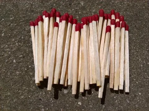 Matches Stacked Stock Photos