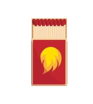Matches vector, burned match, burning match, rest of the match Stock Illustration