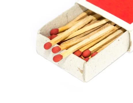 Matches on a white background Stock Photos