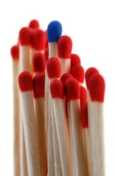 Matches on a white background Stock Photos