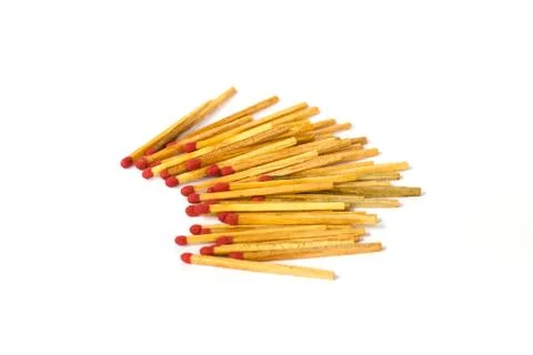 Matches on white background Stock Photos