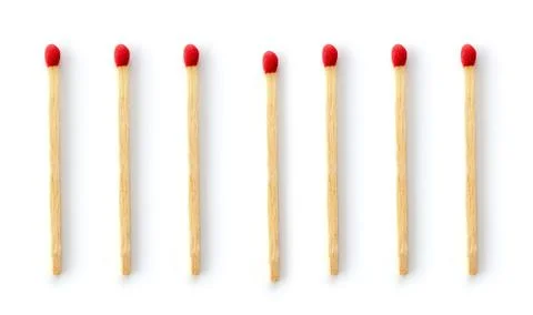 Matches on white background Stock Photos