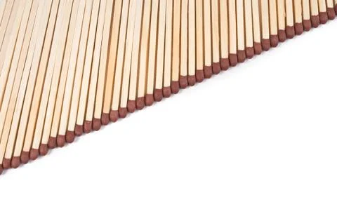 Matches on white background 스톡 사진