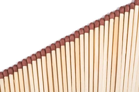 Matches on white background Stock Photos