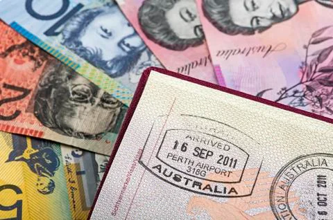 Matching with Australian dollars Stock Photos