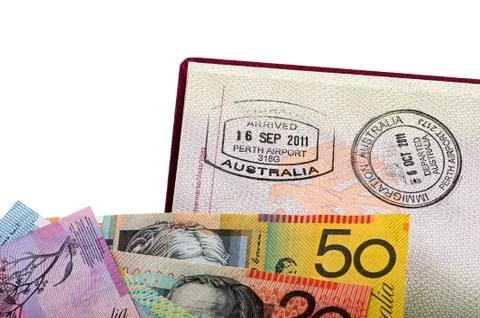 Matching with Australian dollars Stock Photos
