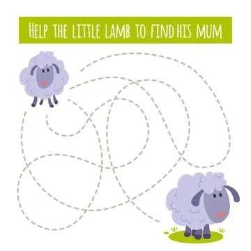 Matching children educational game. Activity for preschool years kids and Stock Illustration