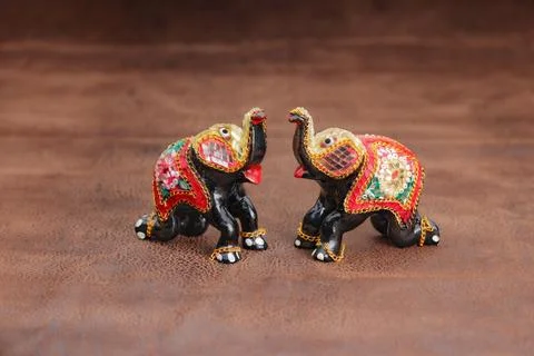 Matching Mini Elephants Stock Photos
