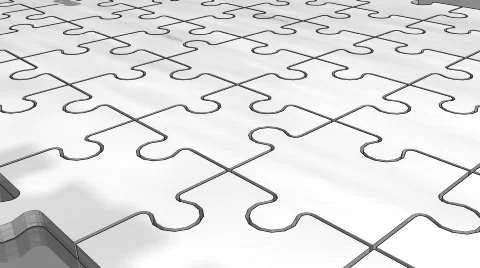 The matching puzzle pieces Stock Footage 312818