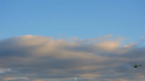 Matching Shutter Speed to Helicopter Helice Stock Footage 108587357