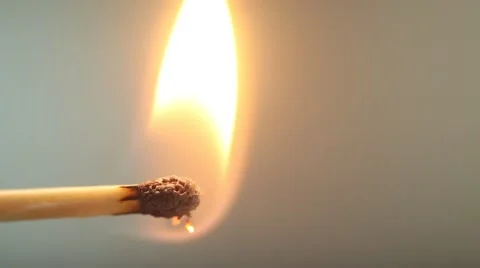 Matchstick ignition macro Stock Footage 47472851