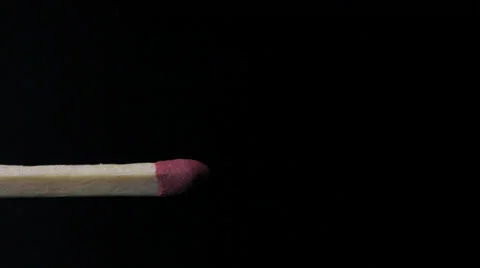 A matchstick lights ignition Stockbeeldmateriaal 23225588