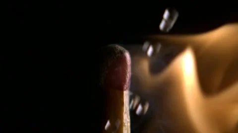 Matchstick, Slow Motion Video stock 9293184