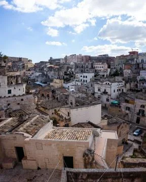 Matera Cityscape Stock Photos
