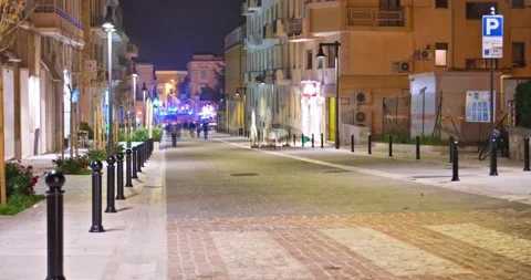 Matera - pedestrian zone Stock Footage 142943662