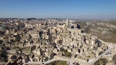 Matera Sassi fly n.1 Video stock 103597628