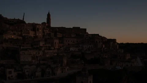 Matera at the sunrise Stock Footage 131033027