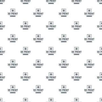 Material 3d printing pattern vector seamless Illustrazione stock