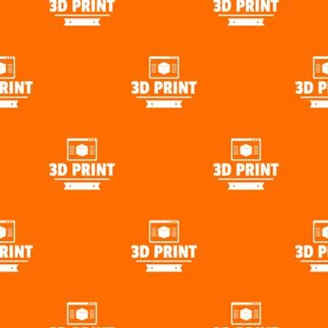 Material 3d printing pattern vector orange 스톡 일러스트