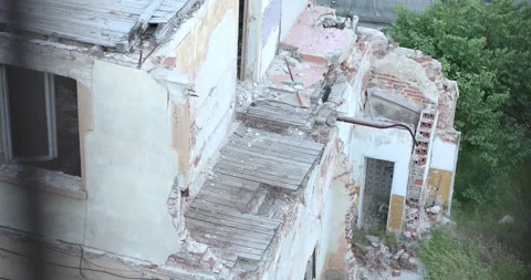 Material catastrophe due to the war in Ukraine. 4K Video Stock Footage 194817353